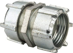 Thomas & Betts - 1-1/2" Trade, Malleable Iron Compression Rigid/Intermediate (IMC) Conduit Coupling - Noninsulated - Exact Industrial Supply
