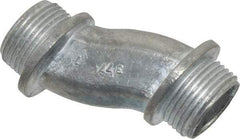 Thomas & Betts - 3/4" Trade, Die Cast Zinc Threaded Rigid/Intermediate (IMC) Conduit Nipple - Noninsulated - Exact Industrial Supply