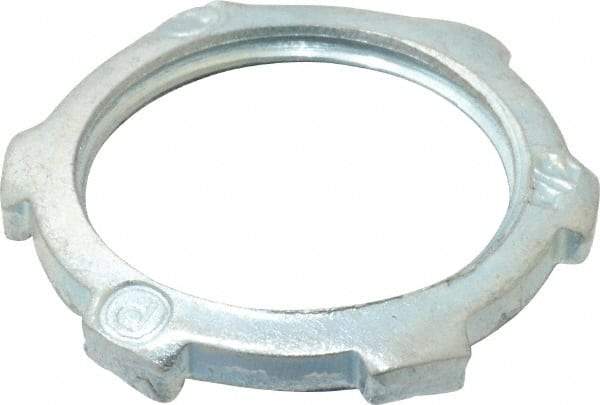 Thomas & Betts - 3/4" Trade, Steel Threaded Rigid/Intermediate (IMC) Conduit Locknut - Noninsulated - Exact Industrial Supply