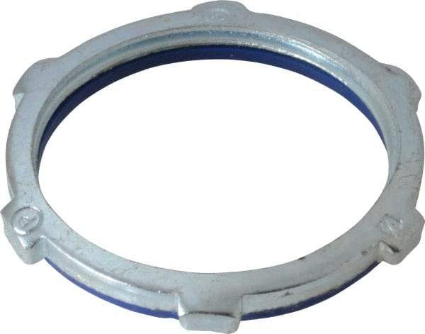 Thomas & Betts - 1-1/2" Trade, Steel Threaded Rigid/Intermediate (IMC) Conduit Locknut - Noninsulated - Exact Industrial Supply