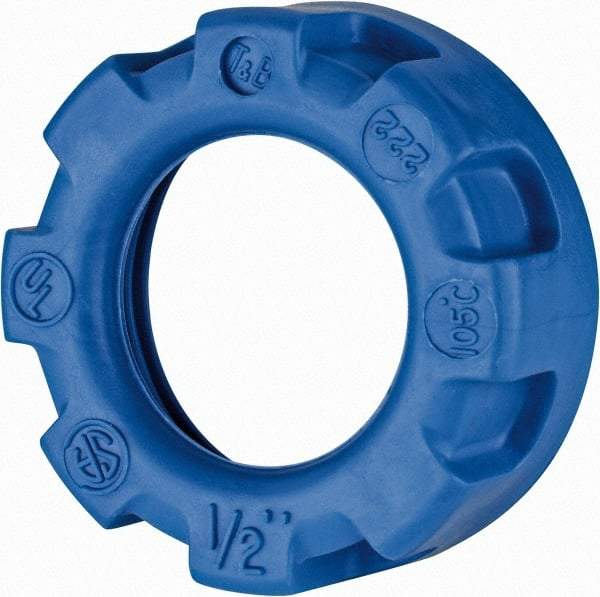 Thomas & Betts - 1/2" Trade, Plastic Threaded Rigid/Intermediate (IMC) Conduit Bushing - Insulated - Exact Industrial Supply