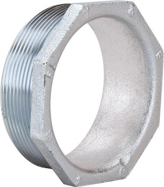 Thomas & Betts - 4" Trade, Malleable Iron Threaded Rigid/Intermediate (IMC) Conduit Nipple - Noninsulated - Exact Industrial Supply