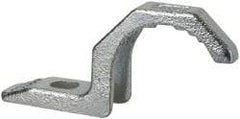 Thomas & Betts - 1-1/2" Pipe, Steel, Hot Dipped Galvanized" Pipe or Conduit Strap - 3/8" Bolt, 1 Mounting Hole - Exact Industrial Supply