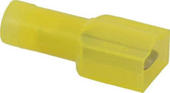 Thomas & Betts - 12 to 10 AWG, Nylon, Fully Insulated, Male Wire Disconnect - 1/4 Inch Wide Tab, Yellow, CSA Certified, RoHS Compliant, UL 94 V-0, UL File E66716, UL Listed - Exact Industrial Supply