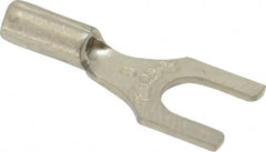 Thomas & Betts - #8 Stud, 22 to 16 AWG Compatible, Noninsulated, Crimp Connection, Standard Fork Terminal - Exact Industrial Supply