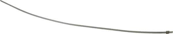Thomas & Betts - 16" Long Natural (Color) Stainless Steel Standard Cable Tie - 100 Lb Tensile Strength, 0.38mm Thick, 2" Max Bundle Diam - Exact Industrial Supply