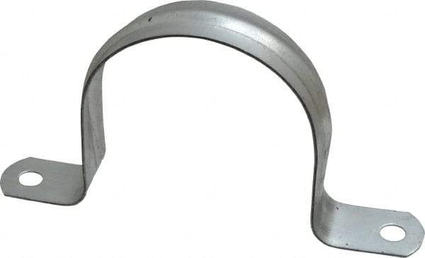Thomas & Betts - 3 Pipe, Steel, Zinc Plated Pipe or Conduit Strap - 2 Mounting Holes - Exact Industrial Supply