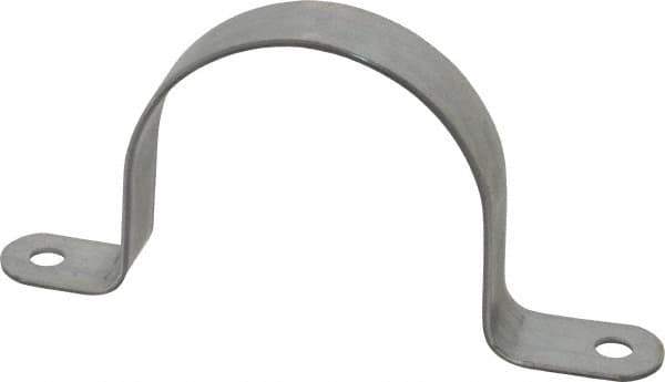 Thomas & Betts - 4 Pipe, Steel, Zinc Plated Pipe or Conduit Strap - 2 Mounting Holes - Exact Industrial Supply