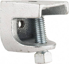 Thomas & Betts - 1" Max Flange Thickness, 3/8-16" Rod Standard Beam Clamp - 1,300 Lb Capacity, Malleable Iron - Exact Industrial Supply