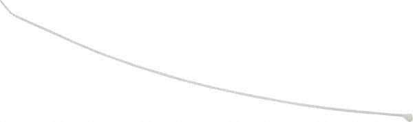 Thomas & Betts - 14" Long Natural (Color) Nylon Standard Cable Tie - 18 Lb Tensile Strength, 1.1mm Thick, 101.6mm Max Bundle Diam - Exact Industrial Supply