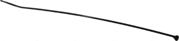 Thomas & Betts - 8" Long Black Nylon Standard Cable Tie - 18 Lb Tensile Strength, 50.8mm Max Bundle Diam - Exact Industrial Supply