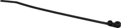 Thomas & Betts - 7.8" Long Black Nylon Mountable Cable Tie - 50 Lb Tensile Strength, 1.4mm Thick, 3-3/8" Max Bundle Diam - Exact Industrial Supply