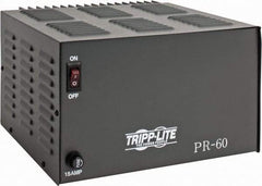 Tripp-Lite - 250, 300 Watt, 60 Amp, 120 VAC Input, 13.8 VDC Output, Power Supply - 10-1/2 Inch Wide x 11-1/2 Inch Deep x 6-3/4 Inch High, 32 to 104°F, Red LED Display - Exact Industrial Supply