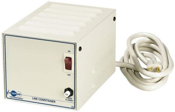 Tripp-Lite - 14 Outlets, 140 Volt Max Input, 2,400 VA, Portable Power Conditioner - 120 VAC Output, 19 Inch Wide x 5-1/4 Inch High x 7-3/4 Inch Deep - Exact Industrial Supply