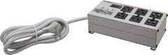 Tripp-Lite - 6 Outlets, 120 Volts, 15 Amps, 6' Cord, Power Outlet Strip - Free Hanging, Keyhole Mount, 1-15P NEMA Configuration, 9" Strip - Exact Industrial Supply