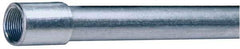 Made in USA - 1/2" Trade Size, 10' Long, Rigid Conduit - Steel, 1/2" ID - Exact Industrial Supply