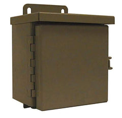 Wiegmann - 21" OAW x 33" OAH Powder Coat Finish Electrical Enclosure Back Panel - 36" x 24" Box, 14 Gauge Steel, Use with B362407CH/B362409CH/B362411CH/N12362406/N12362408/N12362410/N12362412/RHC362412 - Exact Industrial Supply