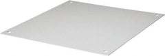 Wiegmann - 17" OAW x 17" OAH Powder Coat Finish Electrical Enclosure Back Panel - 20" x 20" Box, 14 Gauge Steel, Use with B202007CH/B202009CH/LOH202008/N12202006/N12202008/N12202010/RHC202008/WA202006FM - Exact Industrial Supply