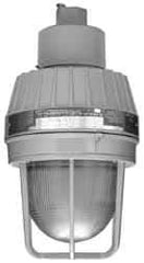 Hubbell Killark - 120 VAC, 13 Watt, Compact Fluorescent Hazardous Location Light Fixture - Explosionproof, Corrosion, Dirt, Moisture & Vibration Resistant, Aluminum Housing, 7-7/16" Wide x 14-5/16" High - Exact Industrial Supply