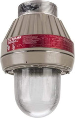 Hubbell Killark - 120 VAC, 100, 150, 200 & 300 Watt, Incandescent Hazardous Location Light Fixture - Corrosion, Dirt, Dust, Moisture & Vibration Resistant, Aluminum Housing - Exact Industrial Supply