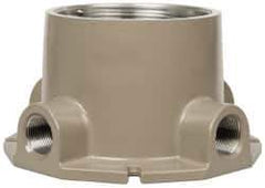 Hubbell Killark - Gray Light Fixture Ceiling Bracket - For Use with Hazardous Location HID Fixture - EZ Series, CSA File LR11713, UL File E10514 & E91793 - Exact Industrial Supply