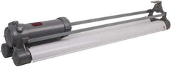 Hubbell Killark - 120 VAC, 40 Watt, Fluorescent Hazardous Location Light Fixture - Corrosion, Dirt, Moisture & Vibration Resistant, Aluminum Alloy Housing, 52-13/16" Long x 11" Wide x 9-3/32" High - Exact Industrial Supply