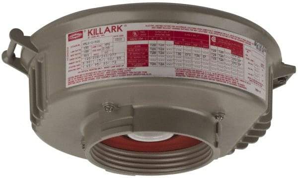 Hubbell Killark - 150 Watt, High Pressure Sodium Hazardous Location Light Fixture - Corrosion, Dirt, Dust, Moisture & Vibration Resistant - Exact Industrial Supply