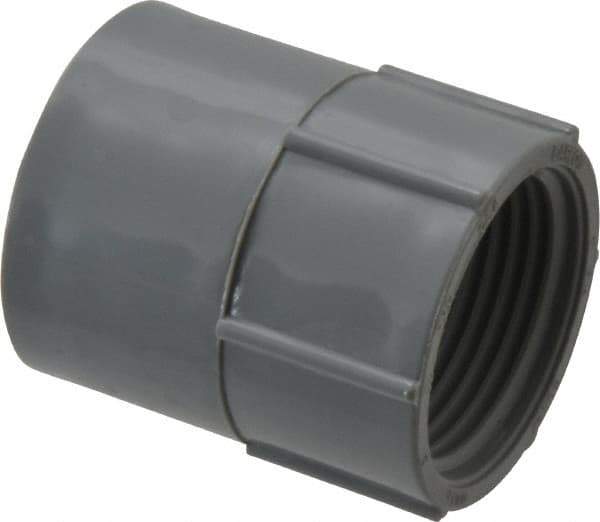 Thomas & Betts - 1" Trade, PVC Threaded Rigid Conduit Female Adapter - Insulated - Exact Industrial Supply