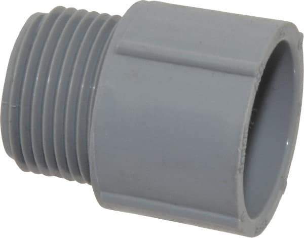 Thomas & Betts - 3/4" Trade, PVC Threaded Rigid Conduit Male Adapter - Insulated - Exact Industrial Supply