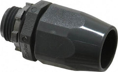 Thomas & Betts - 1/2" Trade, Thermoplastic Threaded Straight Liquidtight Conduit Connector - Insulated - Exact Industrial Supply