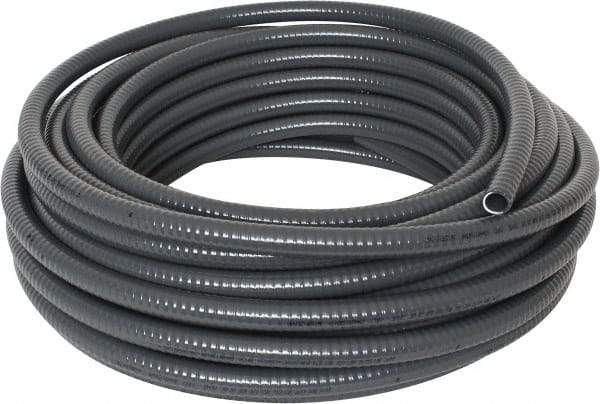 Thomas & Betts - 1/2" Trade Size, 100' Long, Flexible Liquidtight Conduit - PVC, 0.627" ID, Gray - Exact Industrial Supply