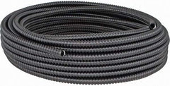 Thomas & Betts - 3/8" Trade Size, 100' Long, Flexible Liquidtight Conduit - PVC, 0.489" ID, Black - Exact Industrial Supply