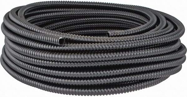 Thomas & Betts - 1/2" Trade Size, 100' Long, Flexible Liquidtight Conduit - PVC, 0.627" ID, Black - Exact Industrial Supply