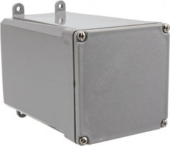 Thomas & Betts - PVC Junction Box Enclosure Screw Flat Cover - NEMA 4, 4X, 6P, 4" Wide x 4" High x 6" Deep, Corrosion Resistant - Exact Industrial Supply
