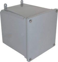 Thomas & Betts - Thermoplastic Junction Box Enclosure Screw Flat Cover - NEMA 4, 4X, 6" Wide x 6" High x 6" Deep, Corrosion Resistant - Exact Industrial Supply