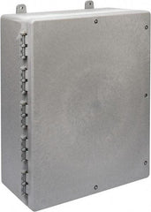 Thomas & Betts - Thermoplastic Standard Enclosure Hinge Flat Cover - NEMA 1, 2, 3, 4, 12, 3S, 3SX, 3X, 4X, 16-1/2" Wide x 20" High x 7-1/2" Deep - Exact Industrial Supply