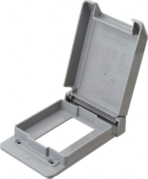 Thomas & Betts - Electrical Outlet Box Polycarbonate GFCI Receptacle Cover - Exact Industrial Supply