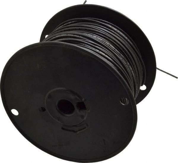 Southwire - 18 AWG, 16 Strand, Black Machine Tool Wire - PVC, Acid, Moisture and Oil Resistant, 500 Ft. Long - Exact Industrial Supply