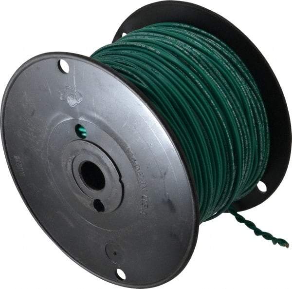 Southwire - 18 AWG, 16 Strand, Green Machine Tool Wire - PVC, Acid, Moisture and Oil Resistant, 500 Ft. Long - Exact Industrial Supply