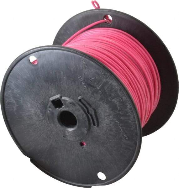 Southwire - 18 AWG, 16 Strand, Pink Machine Tool Wire - PVC, Acid, Moisture and Oil Resistant, 500 Ft. Long - Exact Industrial Supply