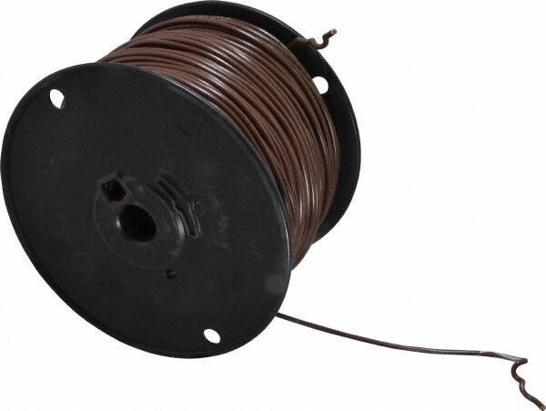 Southwire - 16 AWG, 26 Strand, Brown Machine Tool Wire - PVC, Acid, Moisture and Oil Resistant, 500 Ft. Long - Exact Industrial Supply