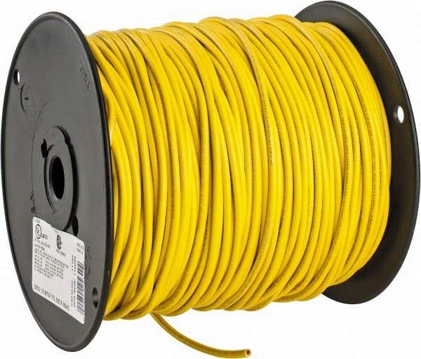 Southwire - 12 AWG, 65 Strand, Yellow Machine Tool Wire - PVC, Acid, Moisture and Oil Resistant, 500 Ft. Long - Exact Industrial Supply