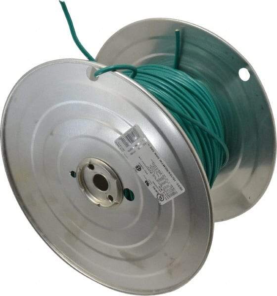 Southwire - 10 AWG, 105 Strand, Green Machine Tool Wire - PVC, Acid, Moisture and Oil Resistant, 500 Ft. Long - Exact Industrial Supply