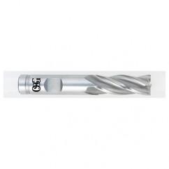2 Dia. x 4-1/2 Overall Length 8-Flute Square End HSS-CO SE End Mill-Round Shank-Non-Center Cutting-Uncoated - Exact Industrial Supply