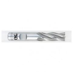 2 Dia. x 4-1/2 Overall Length 8-Flute Square End HSS-CO SE End Mill-Round Shank-Non-Center Cutting-Uncoated - Exact Industrial Supply