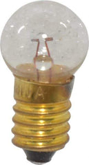 Value Collection - 2.5 Watt, 5 Volt, Incandescent Miniature & Specialty G4-1/2 Lamp - Miniature Screw Base, 2 to 4.999 Equivalent Range, Warm (1,000 to 3,000), Dimmable, 1-1/4" OAL - Exact Industrial Supply