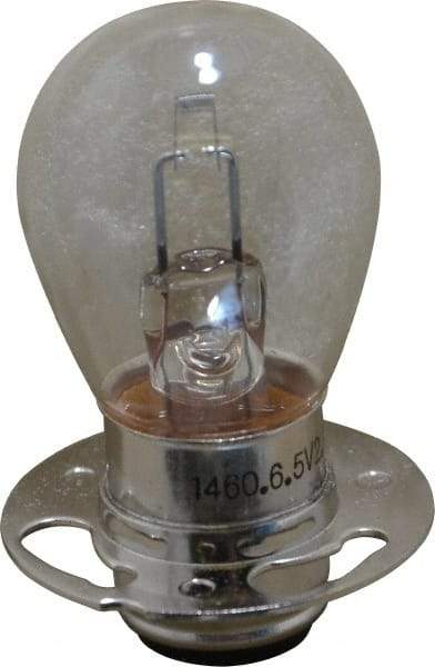 Value Collection - 18 Watt, 6.5 Volt, Incandescent Miniature & Specialty S8 Lamp - Double Contact Prefocus Base, 5 to 49 Equivalent Range, Warm (1,000 to 3,000), Dimmable, 2" OAL - Exact Industrial Supply