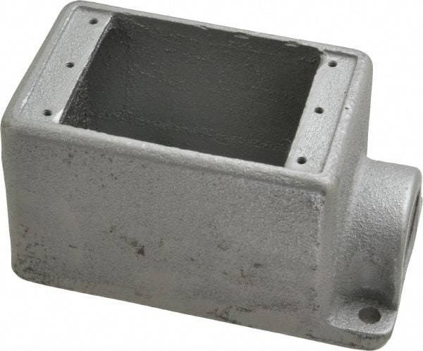 Thomas & Betts - 1 Gang, (1) 1" Knockout, Iron Rectangle Device Box - 2-3/4" Overall Width - Exact Industrial Supply