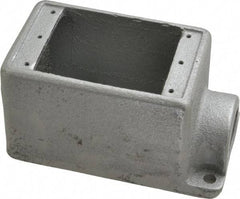 Thomas & Betts - 1 Gang, (1) 1" Knockout, Iron Rectangle Device Box - 2-3/4" Overall Width - Exact Industrial Supply