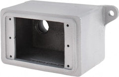 O-Z/Gedney - 1 Gang, 3/4" Knockouts, Iron Rectangle Outlet Box - Weather Resistant - Exact Industrial Supply